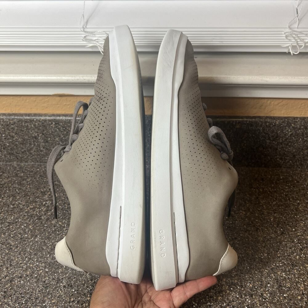 Cole Haan GrandSeries Mens 11.5 M Shoes Sneaker Beige Leather Casual Comfort Low - Picture 5 of 12
